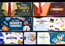 create premium fathers day sales ads and luxury greeting designs